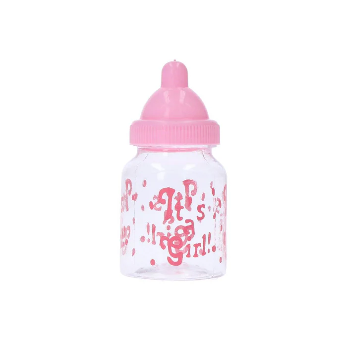 Babyfles decoratie roze