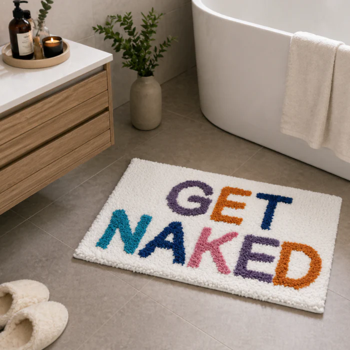 Badmat 'Get naked' wit
