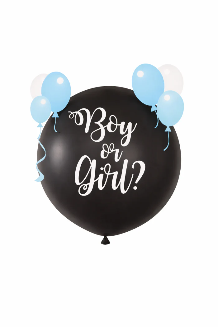 Ballon gender reveal jongen 90 cm