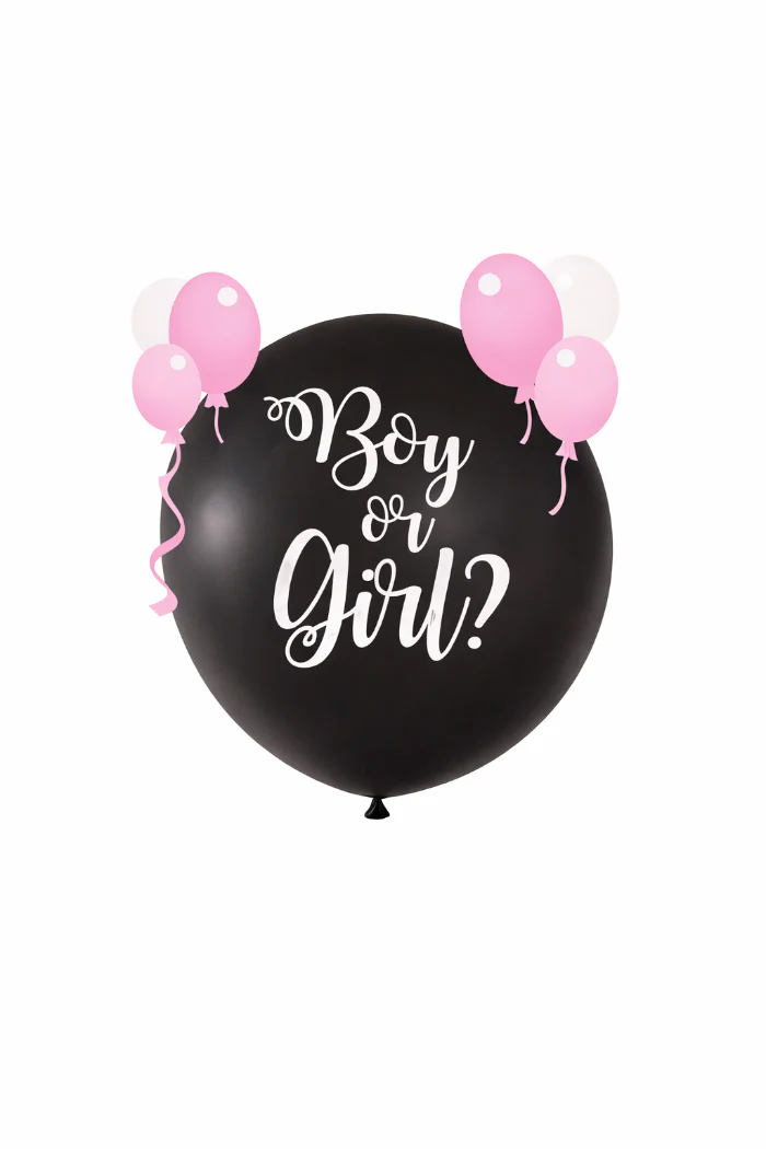 Ballon gender reveal meisje 90 cm
