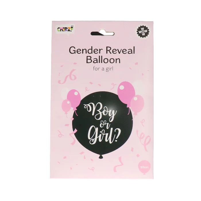 Ballon gender reveal meisje 90 cm - Image 2