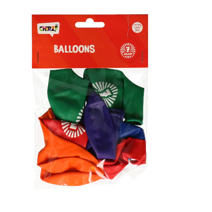 Ballonnen - 7 jaar - 30cm - 10 stuks - Image 2