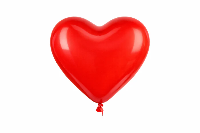 Ballonnen Hart Rood 4 stuks