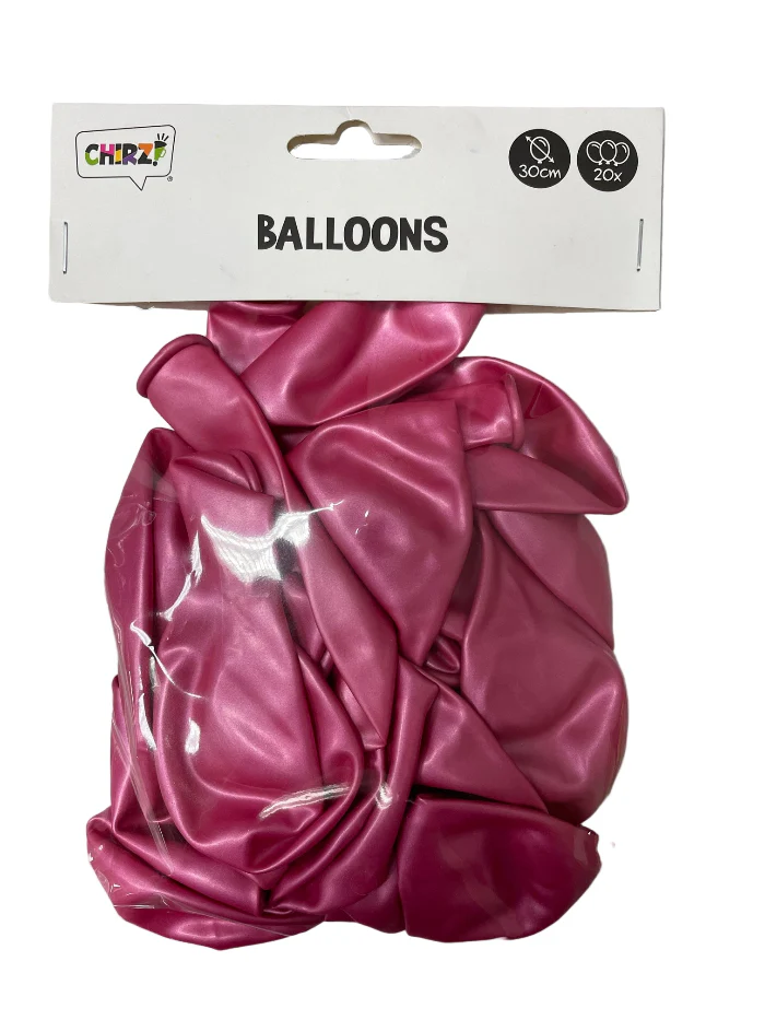 Ballonnen pearl/metallic zoet roze 30cm 20stuks