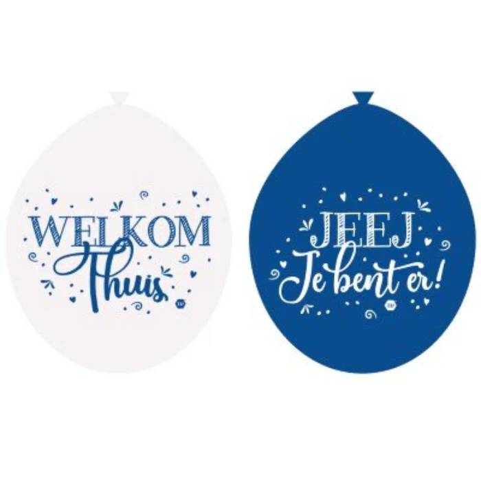 Ballonnen welkom thuis 8St