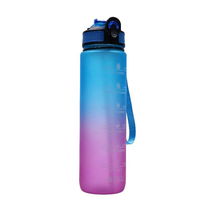 Drinkfles kleurverloop blauw/paars druppels - Image 2