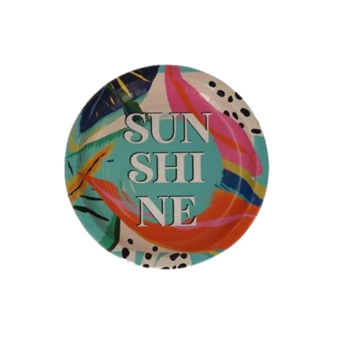 Bordjes papier sunshine 8stuks