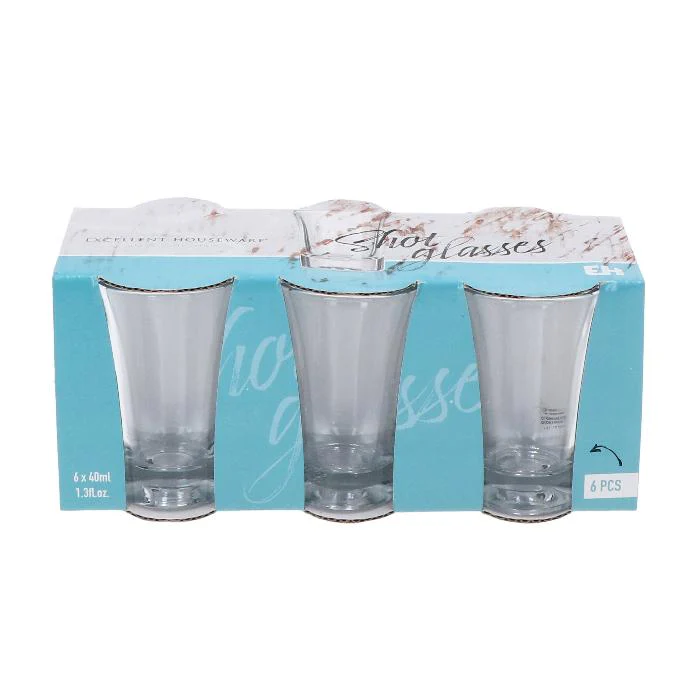 Borrelglas 40ml 6 stuks