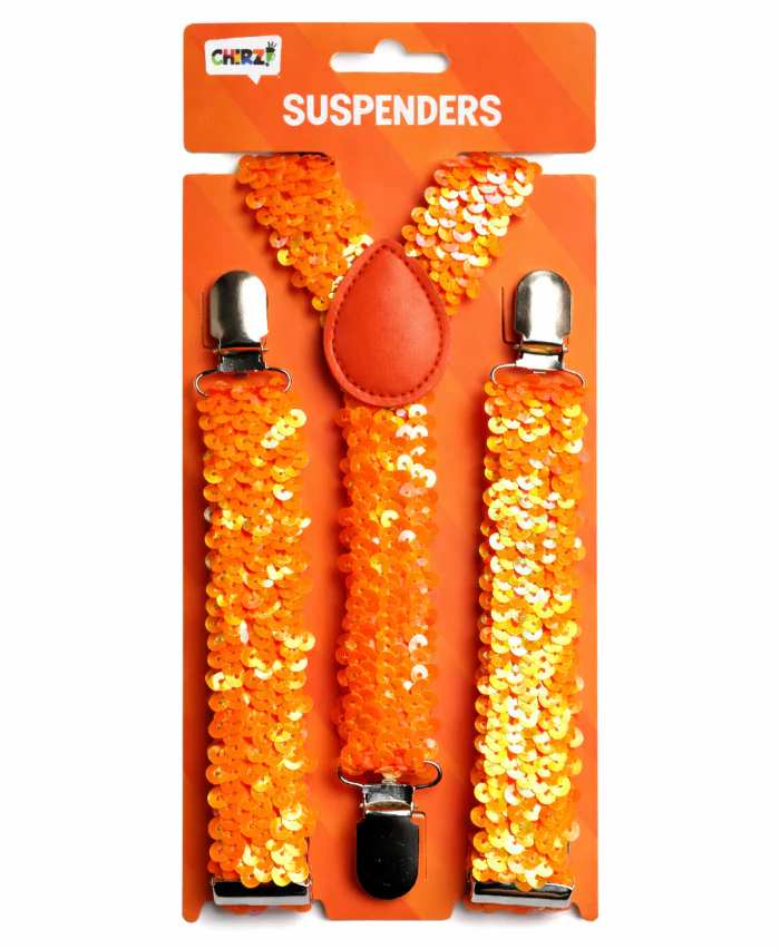 Bretels pailetten oranje - Image 2