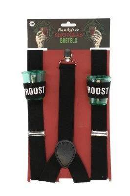 Bretels shotglas Proost zwart