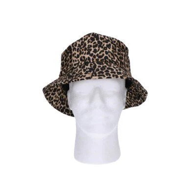 Bucket hoed panter beige/bruin