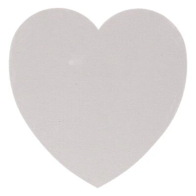 Canvas hart wit