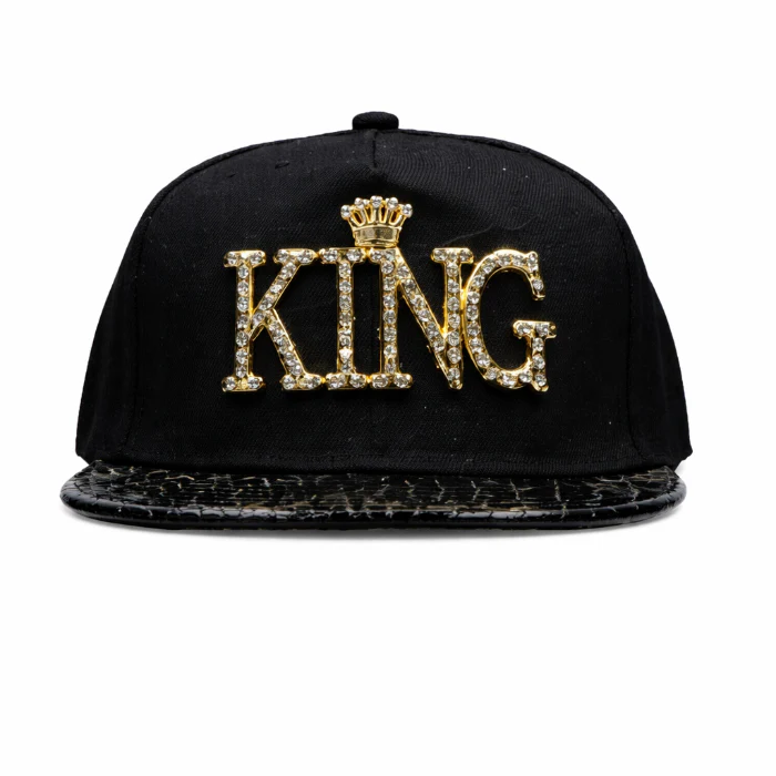 Cap King goud/zwart