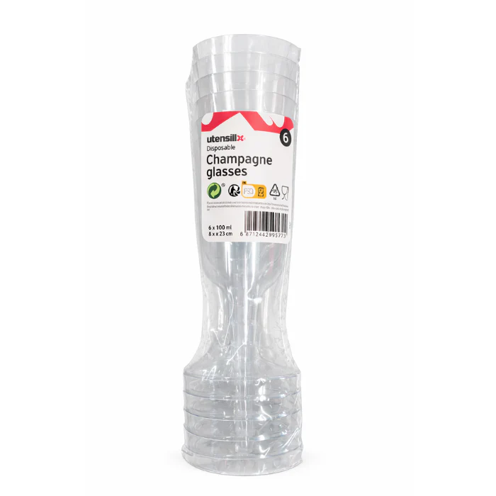 Champagneglazen 150ml 6 st