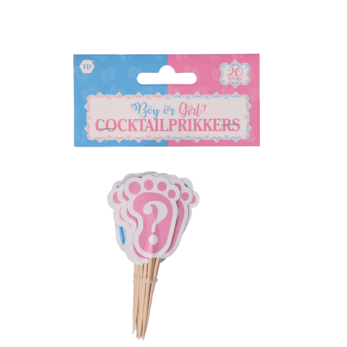 Cocktailprikkers "boy or girl" 20St - Image 2