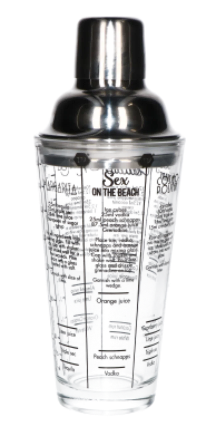 Cocktailshaker recepten glas transparant