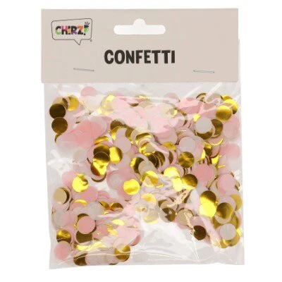 Confetti roze/goud