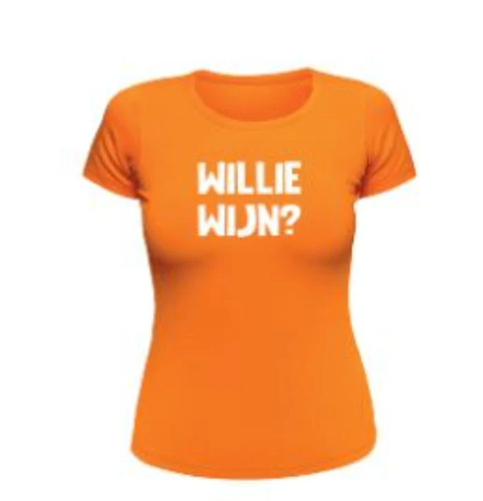 CZ T-shirt Oranje Willie Wijn? dames S/M - Image 2