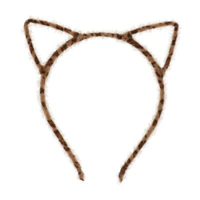 Diadeem kattenoortjes zwart/bruin