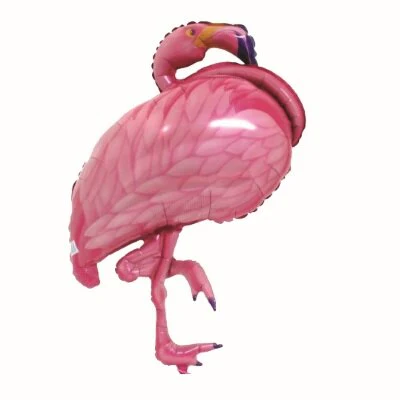 Folieballon flamingo roze 80cm