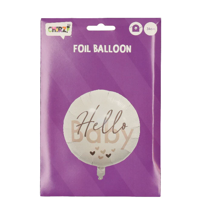 Folieballon geboorte baby bruin 45cm