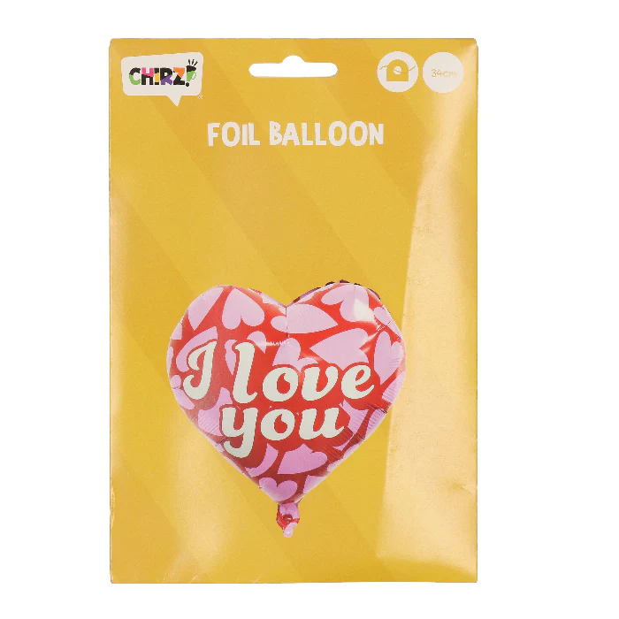 Folieballon i love you meerkleurig 45cm