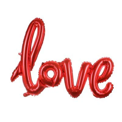 Folieballon Love rood 85cm