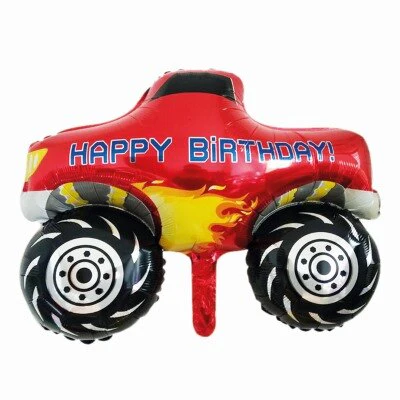Folieballon monstertruck meerkleurig 60cm
