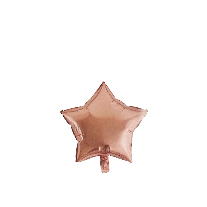 Folieballon ster rosegoud