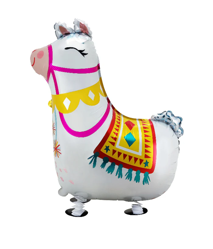 Folieballon wandelende lama