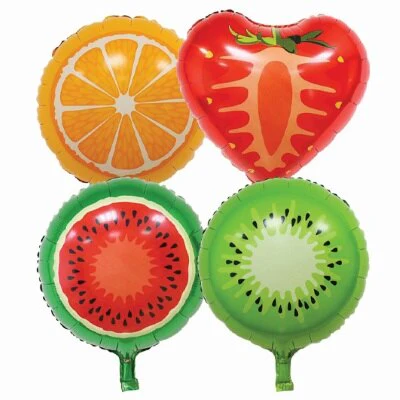 Folieballonnen fruit 45cm 4 stuks