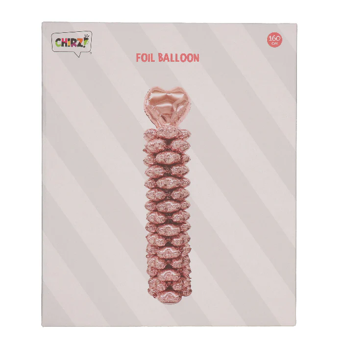 Folieballonnen pilaar rosegoud 160cm - Image 2
