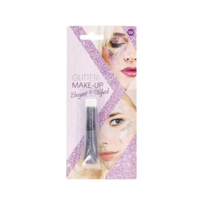 Glittergel make-up kleine glitter paars 14g