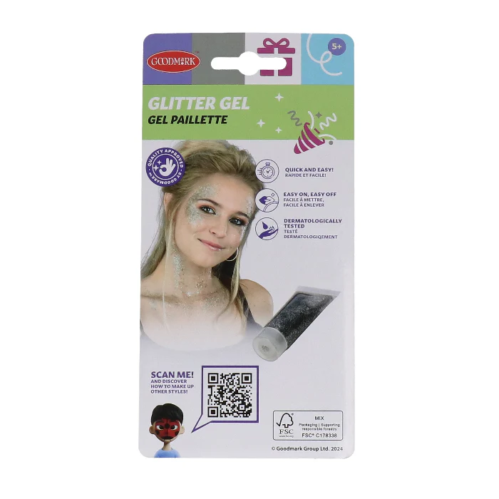 Glittergel zilver 14ML