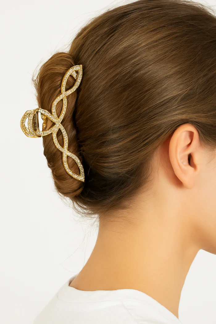 Haarklem sparkling goud