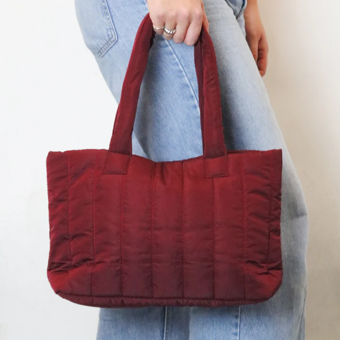 Handtas Blokken Burgundy - Image 2