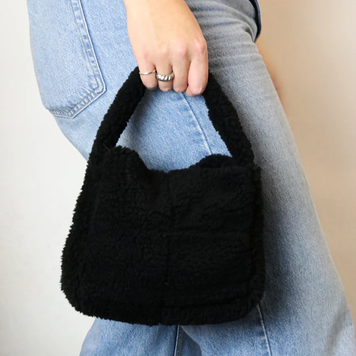Handtas Teddy Blokken Zwart - Image 2