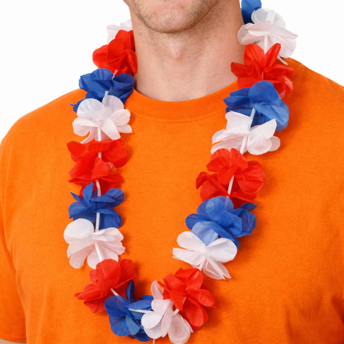 Hawaii slinger rood/wit/blauw