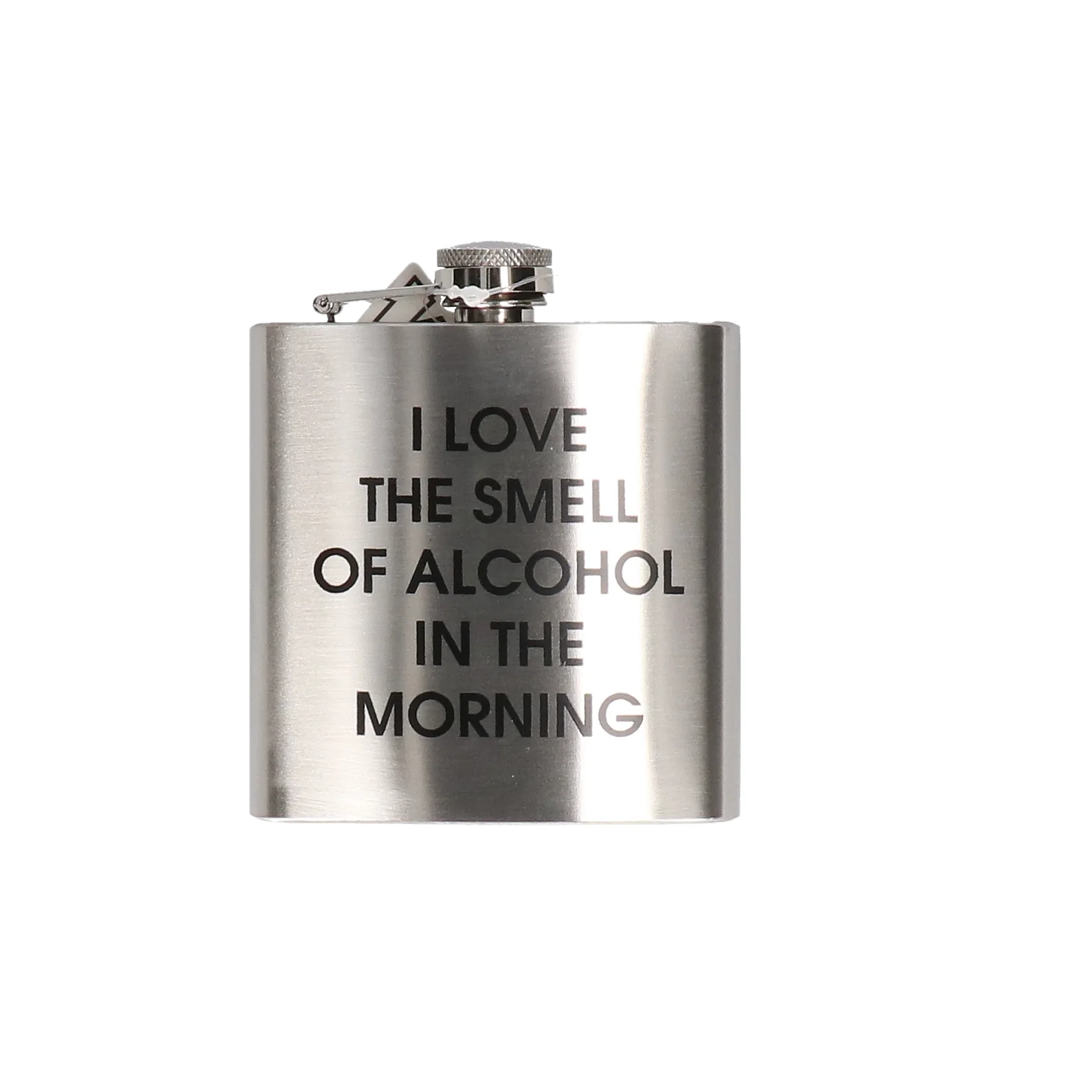 Heupfles I love the smell of alcohol in the morning