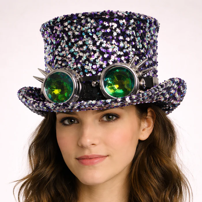 Hoed iriserend steampunk - Image 2