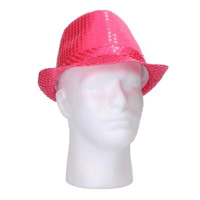 Hoed pailletten met licht roze - Image 2