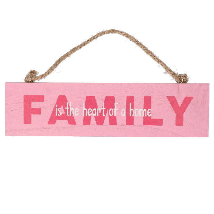Houten bordje 'Family'