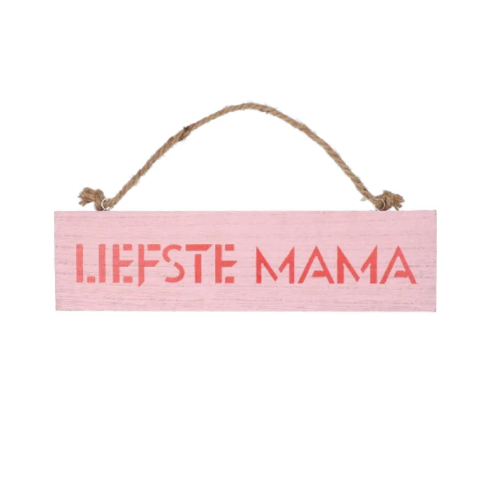 Houten bordje 'Liefste mama'