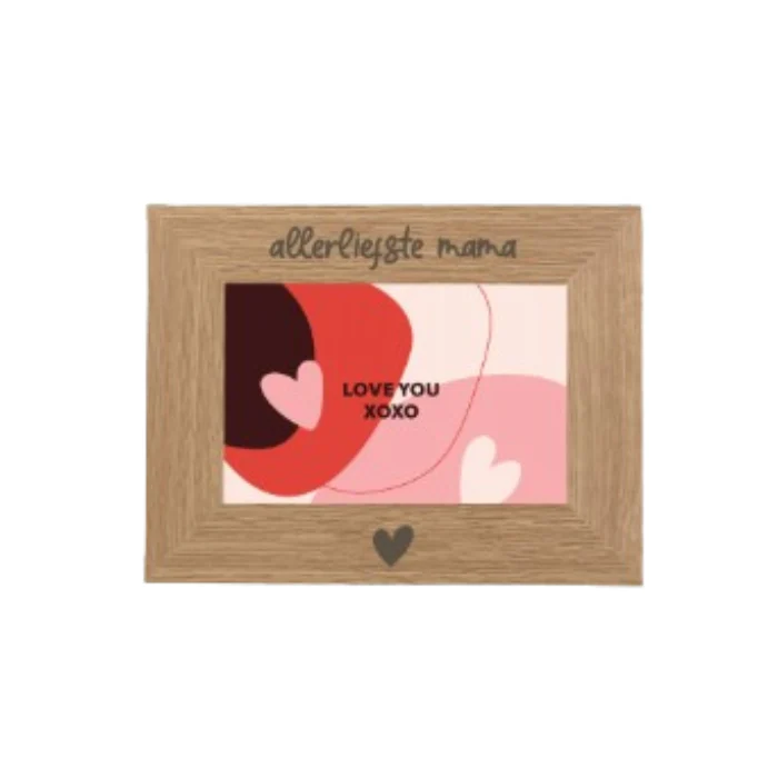 Houten fotolijst ''Allerliefste mama''
