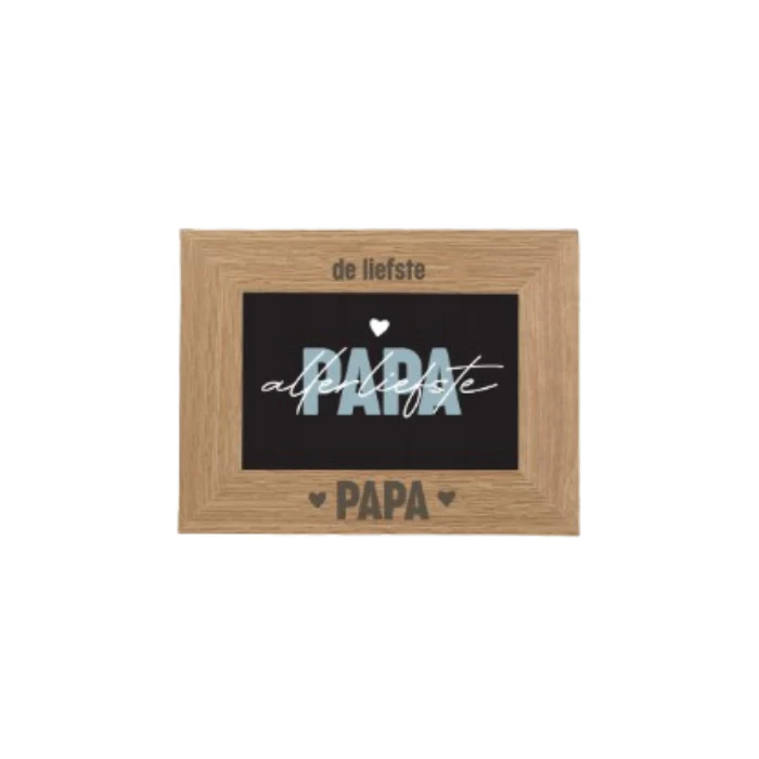 Houten fotolijst ''De liefste papa''