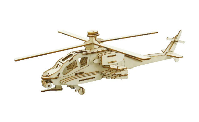 Houten Puzzel Helicopter