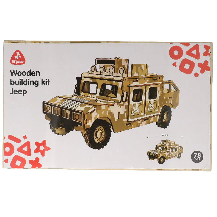 Houten Puzzel Kit Jeep - Image 2