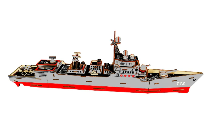 Houten Puzzel Marineschip