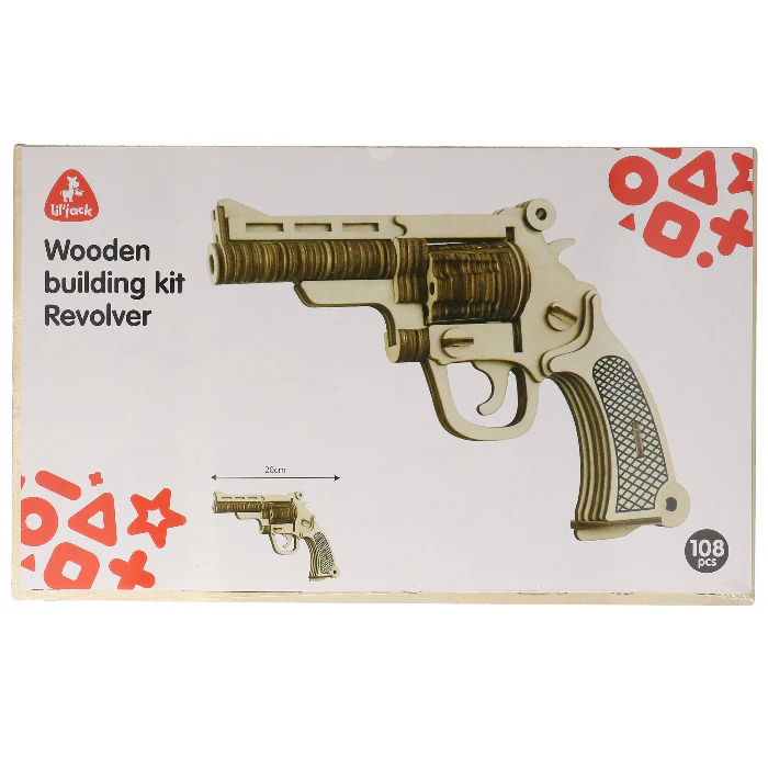 Houten Puzzel Revolver - Image 2