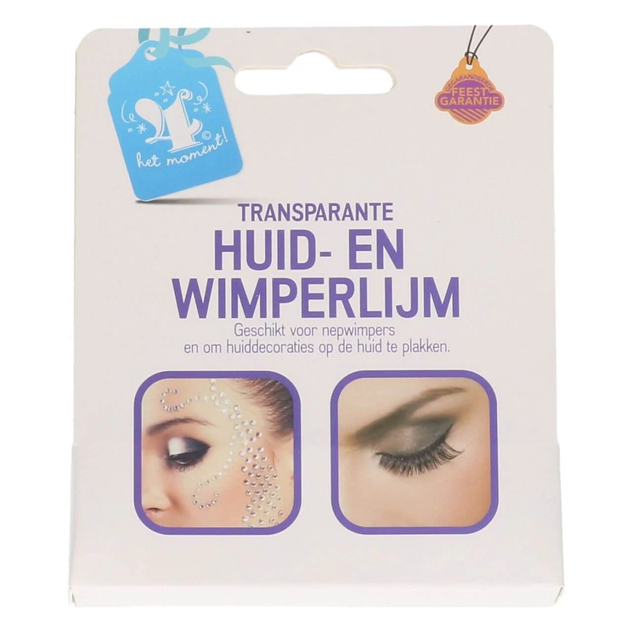 Huid- en wimperlijm transparant